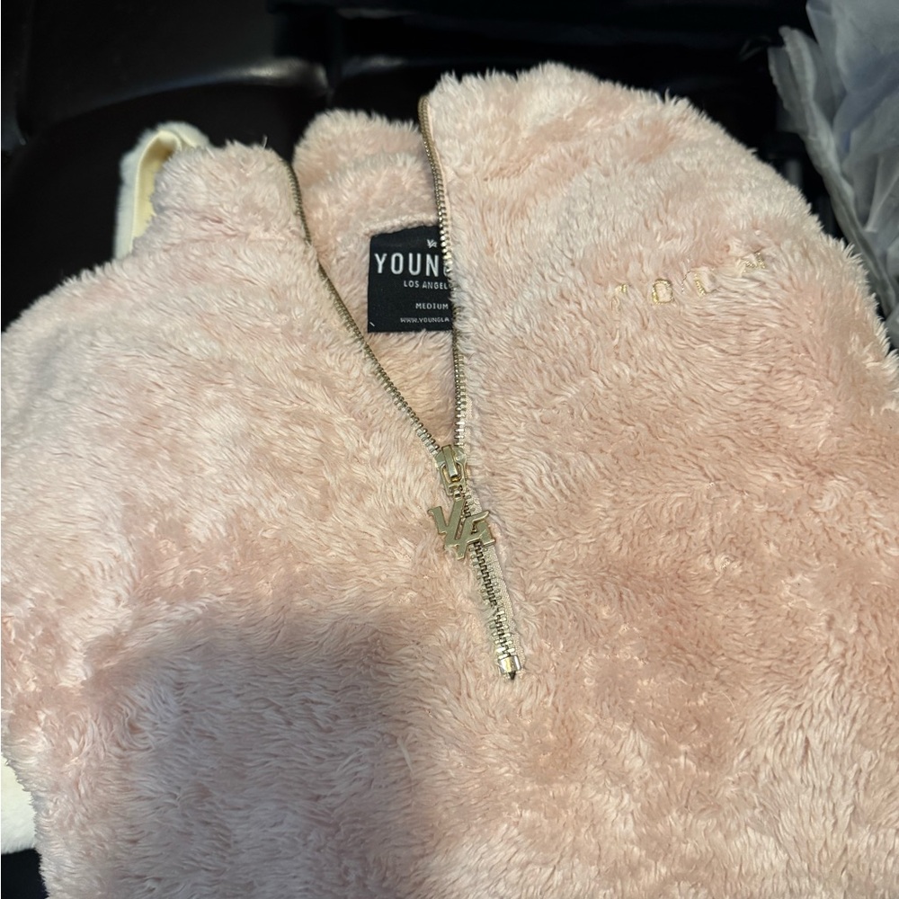 YoungLA Blush Teddy Jacket